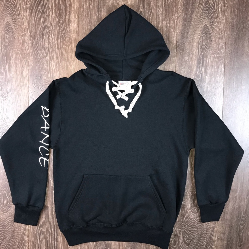 Eagle USA Heavyweight Women’s Vintage 90’s “Dance” Black Hockey Hoodie Size M